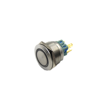 25mm IP67 Momentary metal push button push button starter switch mechanical momentary push button