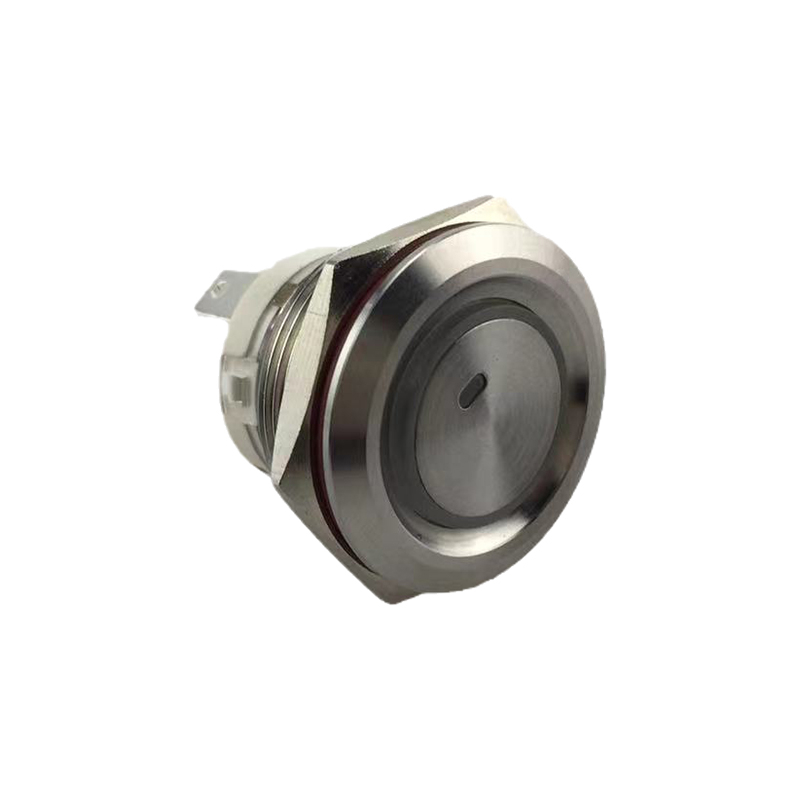 New 19mm MAX Current 16A Metal Push Button Switch Waterproof IP65 Momentary 24V with Blue LED Light