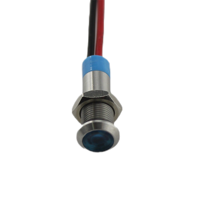 DC12V 6mm Mini Metal Indicator Light waterproof indicator light signal lamp IP68 IK10 signal pilot lamp