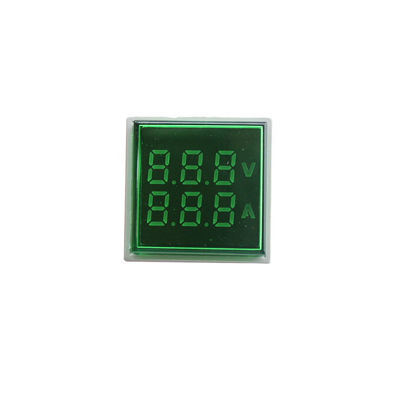 AD101-22VAMS 22mm Square Panel Meter Indicator Voltmeter Ammeter Volt Meter With Signal Light