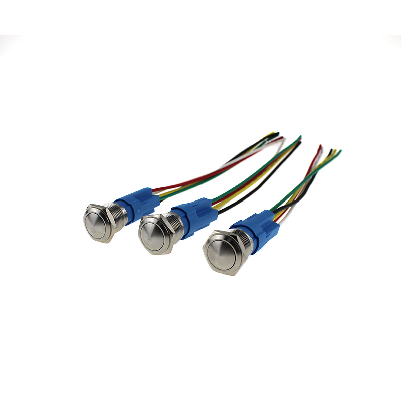 16mm ball head ABS16S-Q11Z IP67 self-lock waterproof metal push button switch