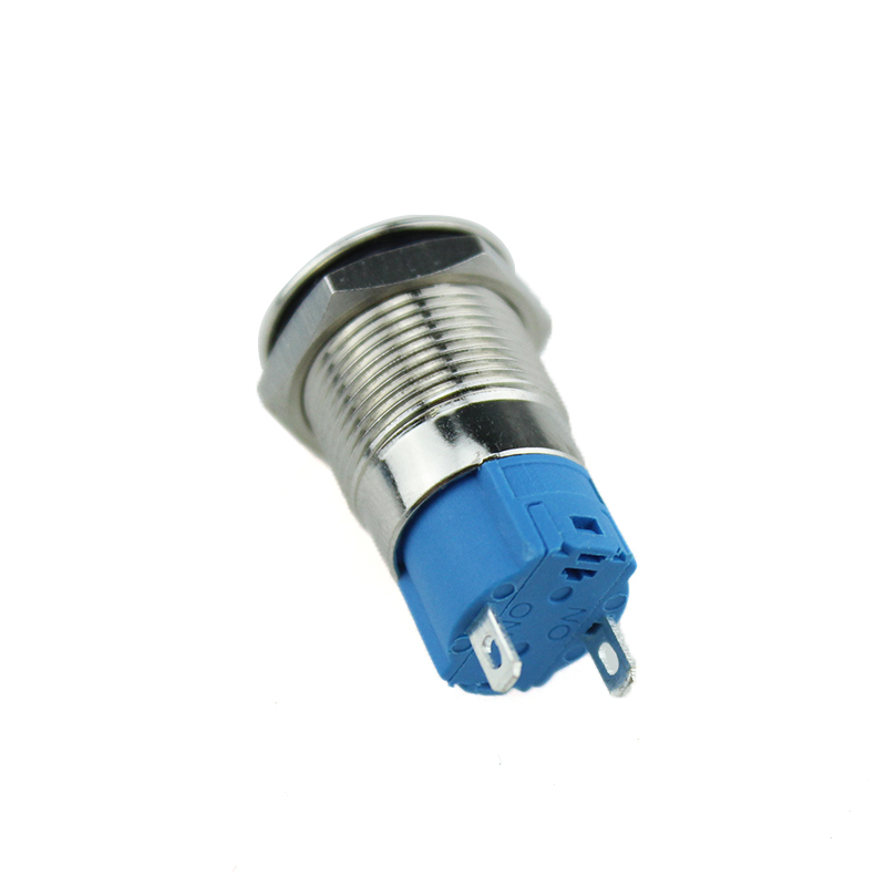 12mm ABS12C-P1 flat head Momentary 220VAC COPPER push button switch