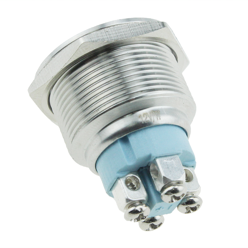 Metal push button JS22F-11E-W-12V-S Selevator equipment waterproof LED button