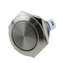 Hot sale 19mm ABS19F-P0 stainless steel flat metal push button