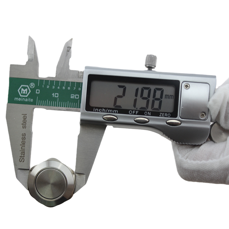 Hot Sale ABS19S-P1 Flat Stainless Steel Panel Metal Push Button