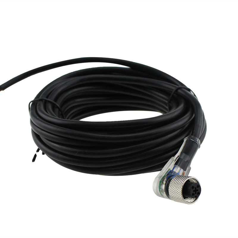 Elbow Sensor Connector Waterproof 5m Cable PNP IP67 RK02-2-4P