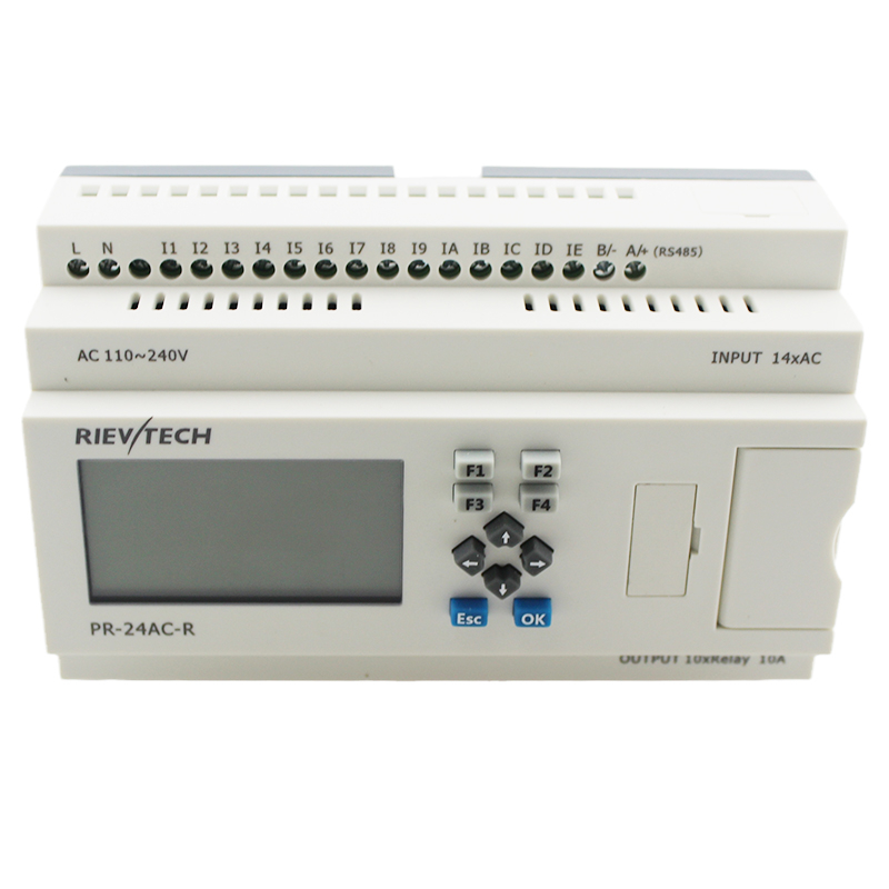  Micro PLC Rievtech Programmable relay PR24-AC-R Small Relay with Expandable Mini PLC 