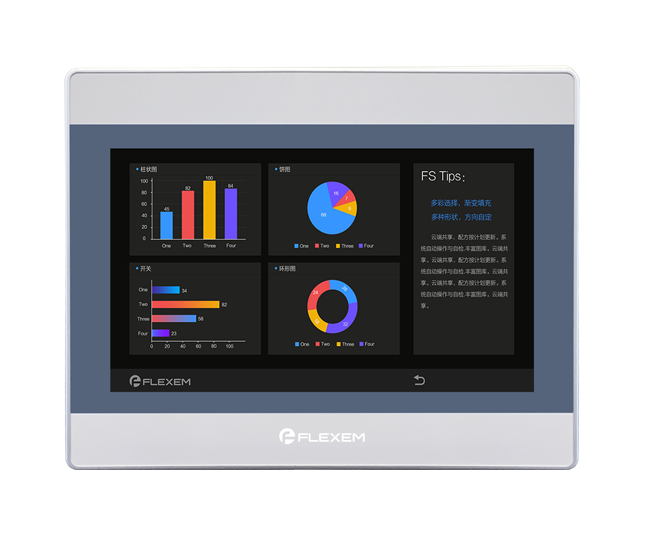 Flexem FE9100M HMI Human Machine Interface 10.1" Resistive Touchscreen