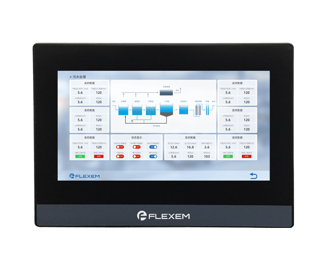 Flexem FE6100CE HMI Human Machine Interface 10.1” 16:9 TFT LCD Resistive Touchscreen Resolution 1024×600