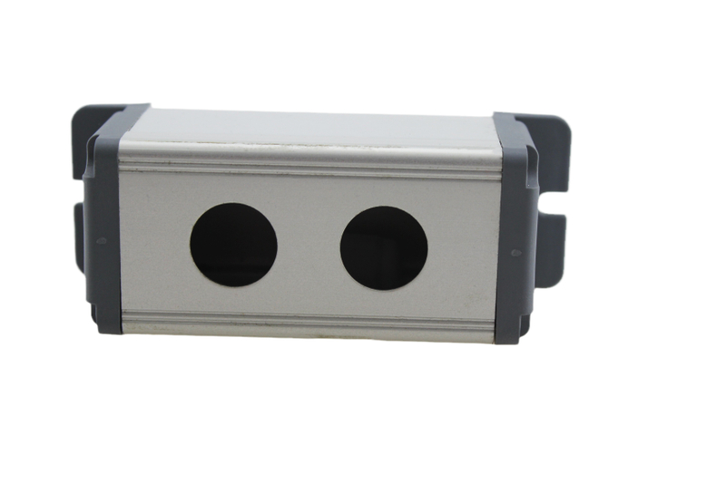 19mm Waterproof Aluminium Alloy Metal Push Button Switch Box Outdoor Power Control Box with 2 Holes