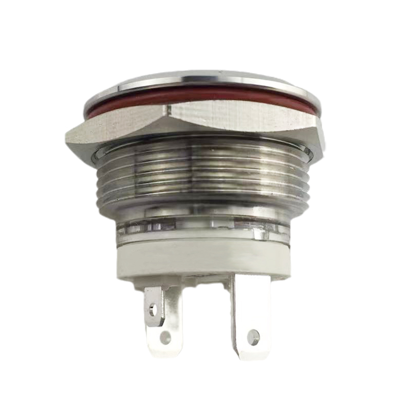 22mm MAX Current 16A Metal Push Button Switch Waterproof IP65 Momentary with LED Light