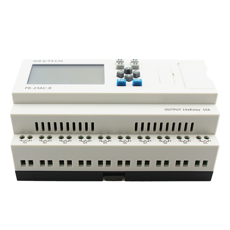  Micro PLC Rievtech Programmable relay PR24-AC-R Small Relay with Expandable Mini PLC 