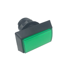 33*50 Rectangular Arcade Button Game Machine with Light Button Switch Green with Bracket Micro Light DC12V 3A