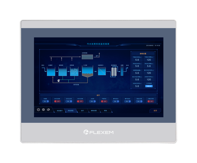 Flexem FE6100WE HMI Human Machine Interface 10.1” 16:9 TFT LCD Resistive Touchscreen Resolution 1024×600