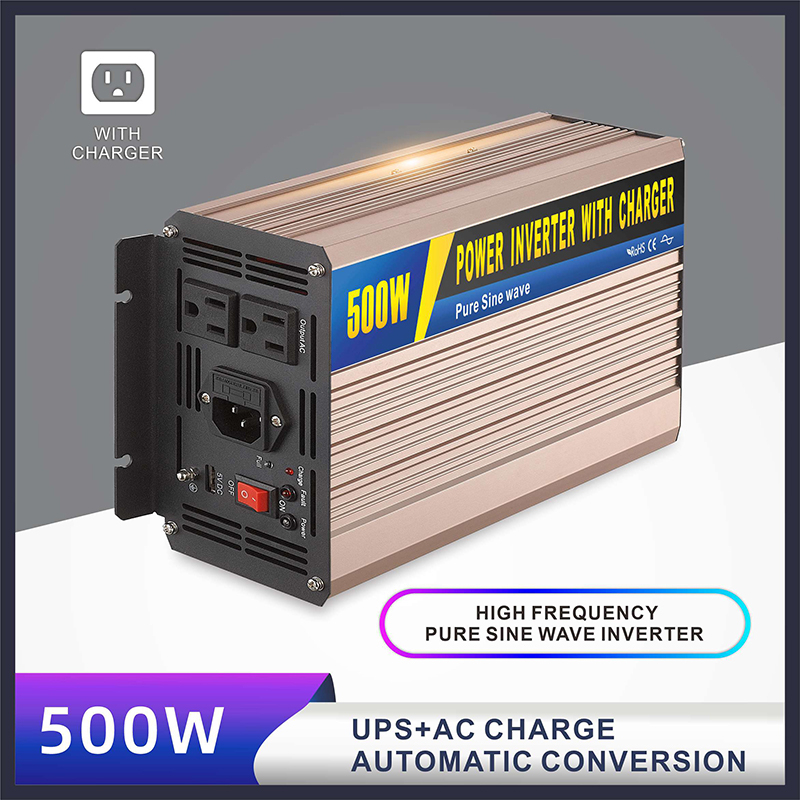 SGPC-500w Charging with UPS (charging current :12V/10A 24V/5A) Pure sine wave power inverter (optional accessory)