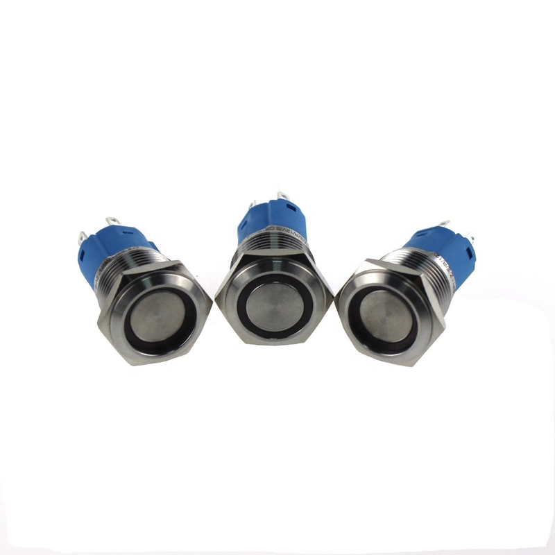 16mm ABS16-SP11ERG anti-vandal double color waterproof led push button switch