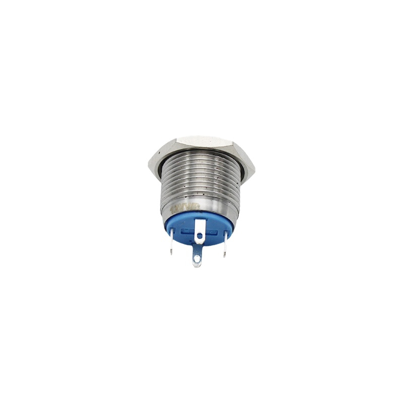 16mm ABS16S-P1-E Ring Red LED IP67 Metal Push Button
