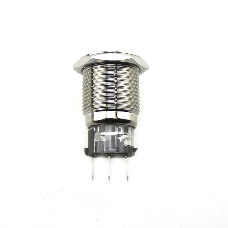 ABS16S-Q11 16mm ball head momentary metal push button switch