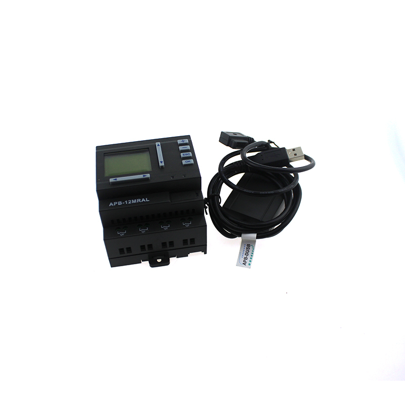 PLC APB-12MRAL 8 Points AC Input 4 Points Relay Output with LCD 