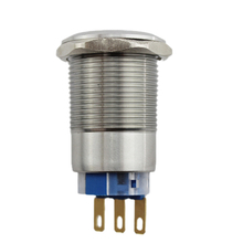 19mm IP67 Flat Momentary Or Maintained Waterproof Stainless Steel Metal Push Button Switch
