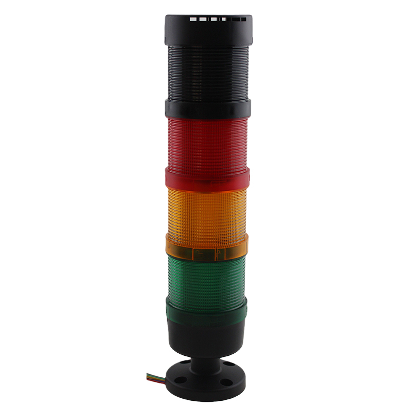 LED tower light 3layers(Red Orange Green) with buzzer flash and steady light together DC24V STP7-3J-24