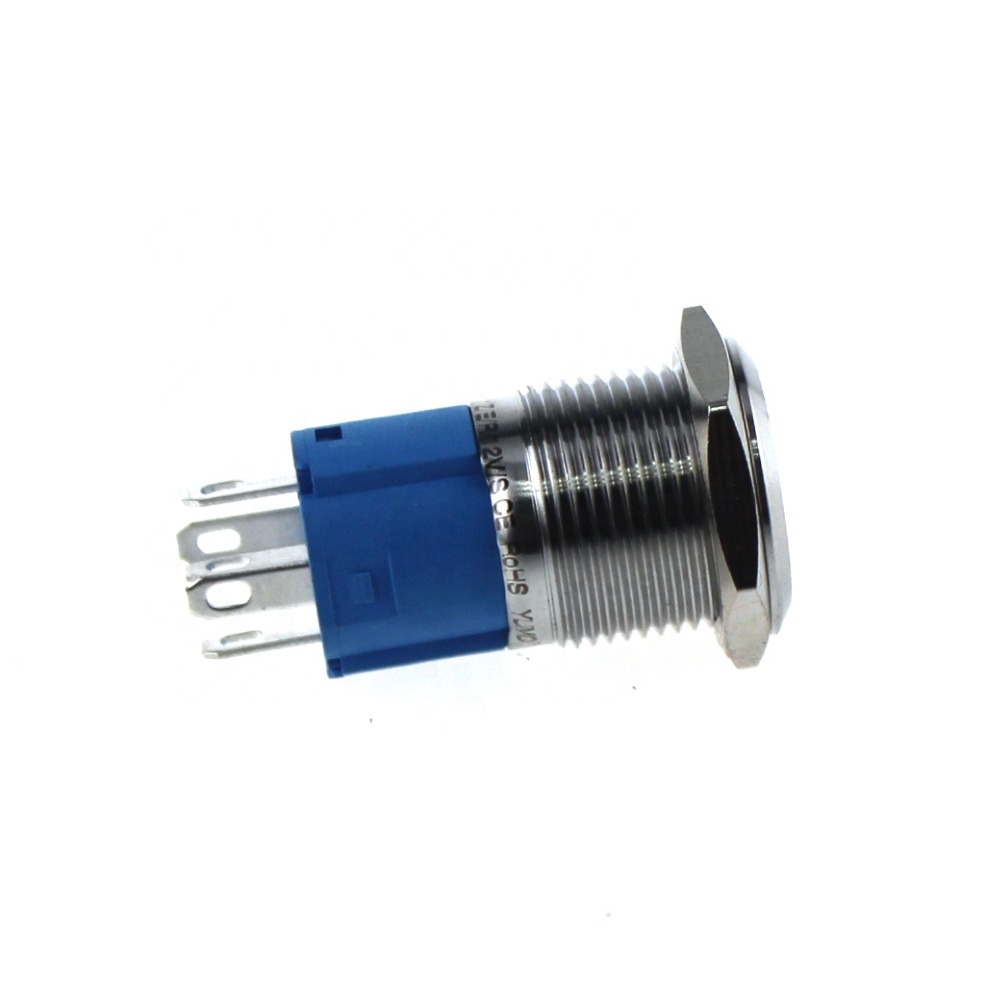 16mm ABS16-SP11ERG anti-vandal double color waterproof led push button switch