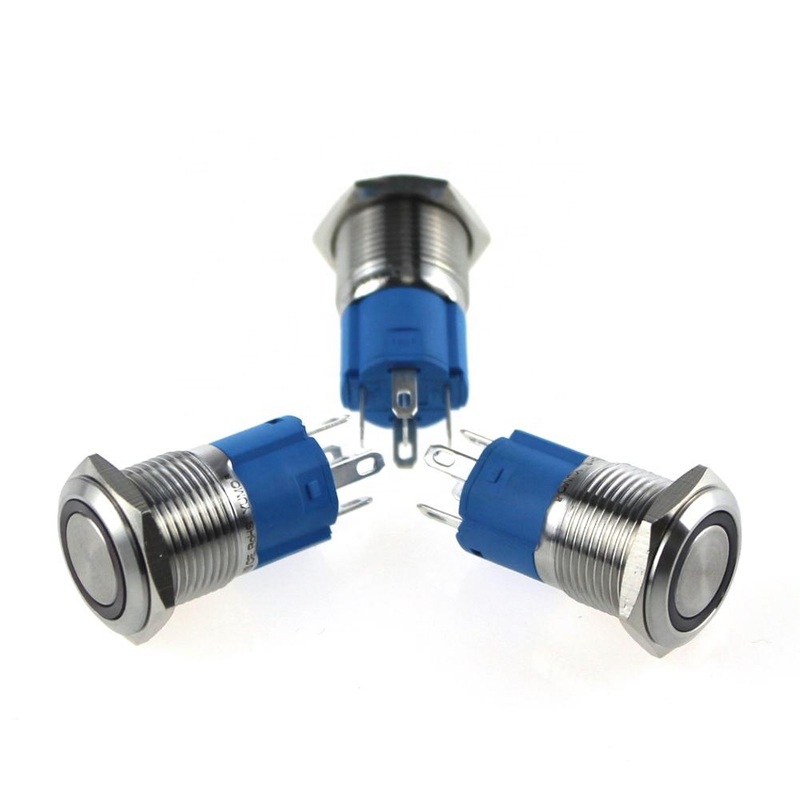 LA16JSF-11E blue push button monetary with LED lamp