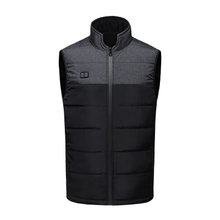 Dual Control Black Gray 11 Zone Heating Vest Warm Clothing Men And Women's Fashion Outdoor Cold Proof Electric Heating Vest