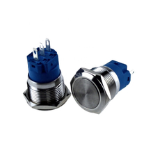 19mm momentary stainless steel metal push button LA19-AJS11S 