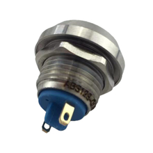 IP67 12mm Stainless Steel RoHS Screw Terminal Ball Copper Plating Momentary Metal Push Button Switch