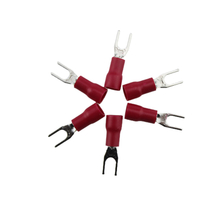 SV1.25-3.2 Insulated brass or copper Fork Terminal Y terminal Red Crimp Terminal cold-pressed terminals