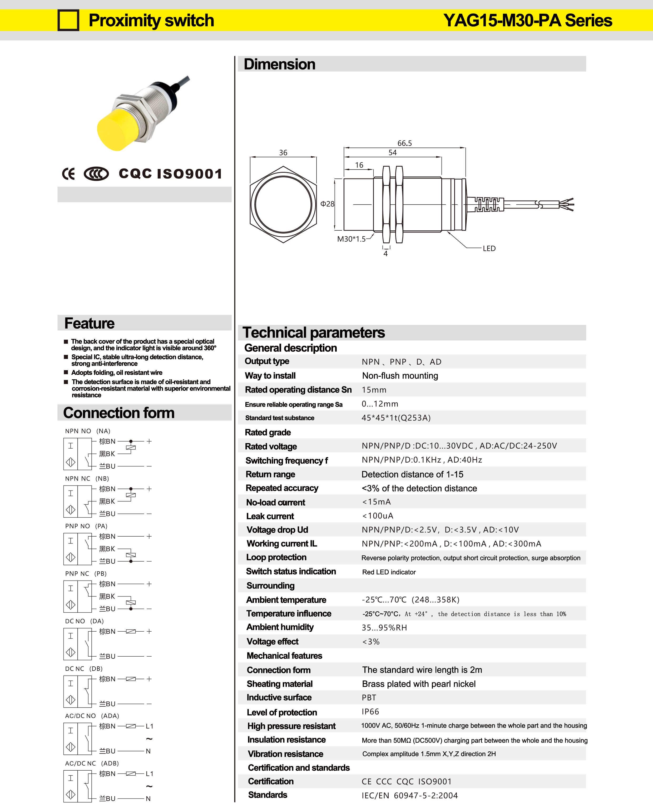 YAG15-M30-PA