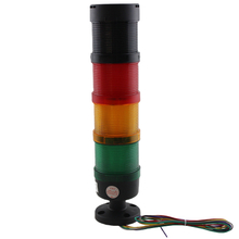 LED tower light 3layers(Red Orange Green) with buzzer flash and steady light together DC24V STP7-3J-24