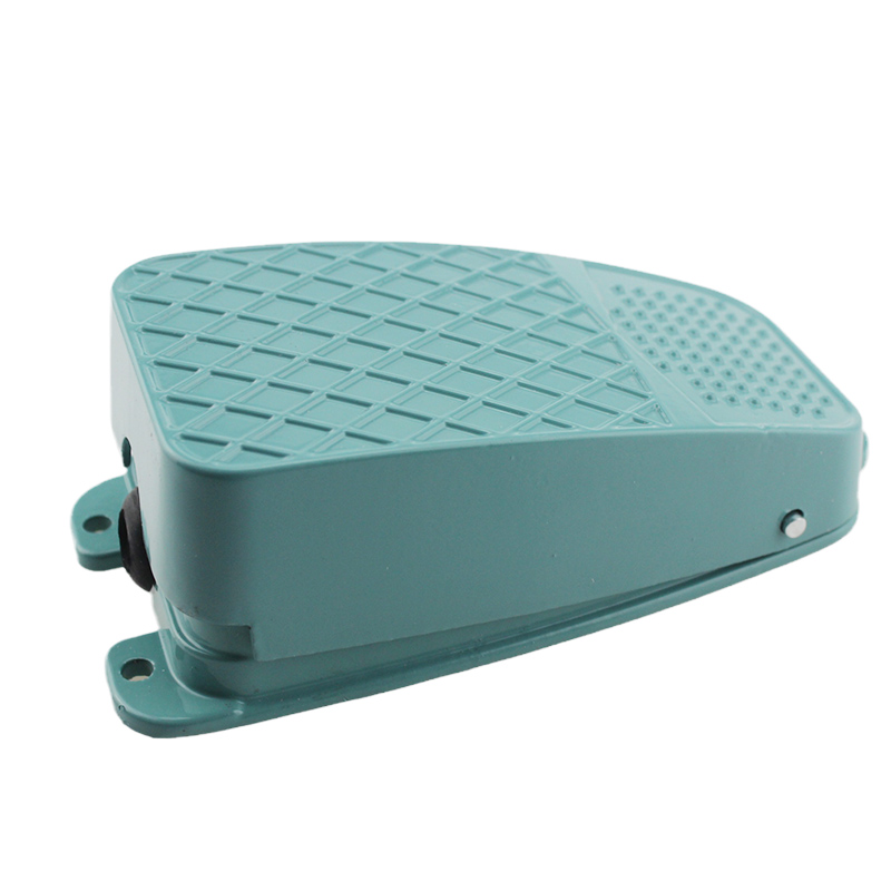 FS-3 Pedal switch foot switch single in green foot switch , without cable, Silver contact Self-locking