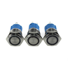 LA16JSF-11E blue push button monetary with LED lamp