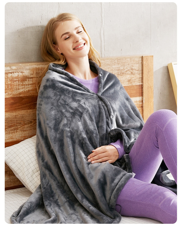 Electric Blanket USB Multi-function Adjustment Low Pressure Heating Blanket Warm Blanket for Convenient Travel