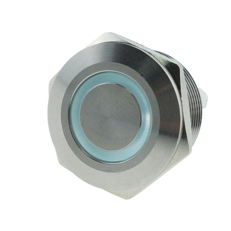 Metal push button JS22F-11E-W-12V-S Selevator equipment waterproof LED button
