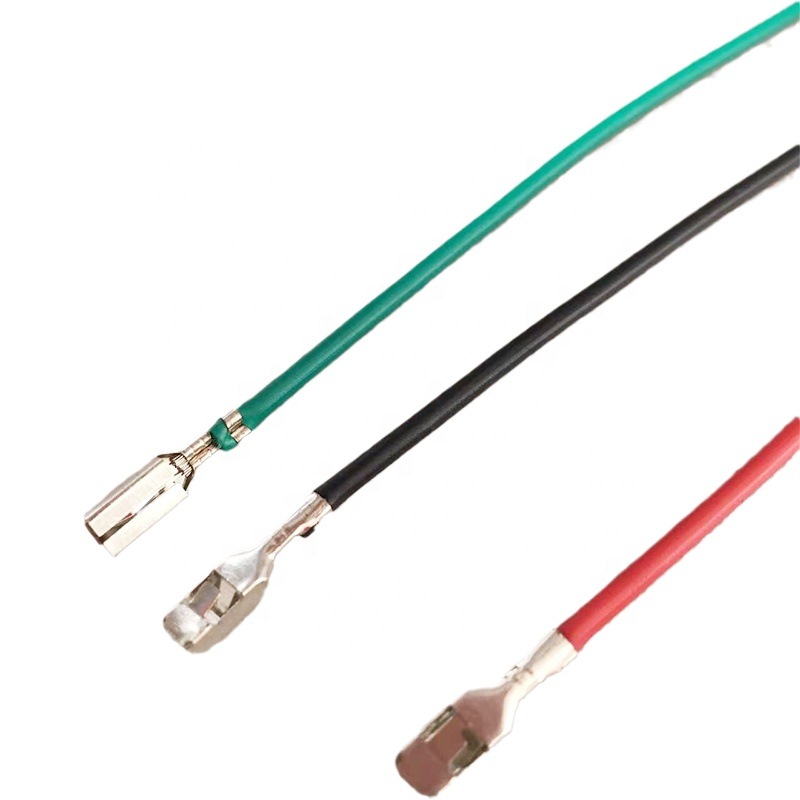 Wire for Metal Push Button 12mm, 16mm, 19mm, pin Terminal 15cm Wires Red, black, green with Terminal