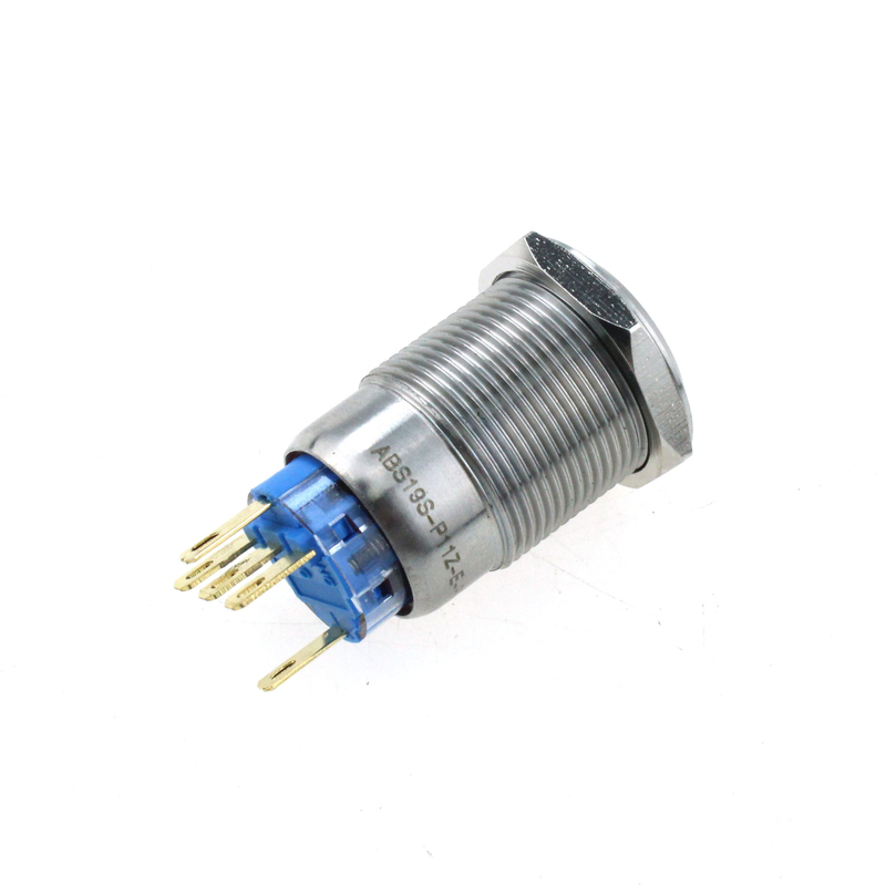 hot sale momentary copper panel 19mm LED metal push button switch