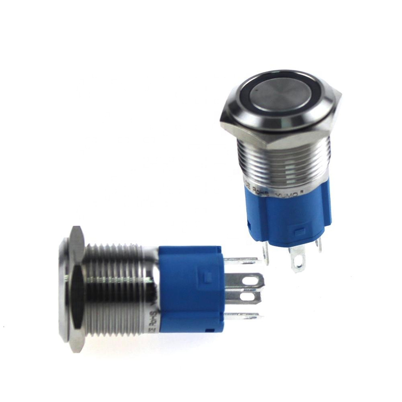 LA16JSF-11E blue push button monetary with LED lamp