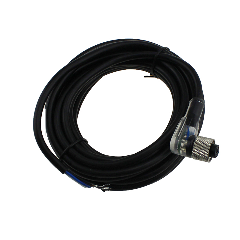 Elbow Sensor Connector Waterproof 5m Cable PNP IP67 RK02-2-4P