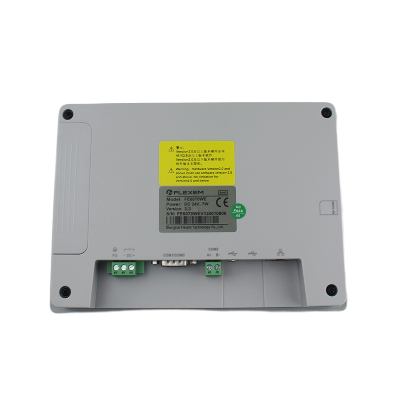 Flexem FE6070WE HMI Human Machine Interface 7” 16:9 TFT LCD Resistive Touchscreen Resolution 1024×600