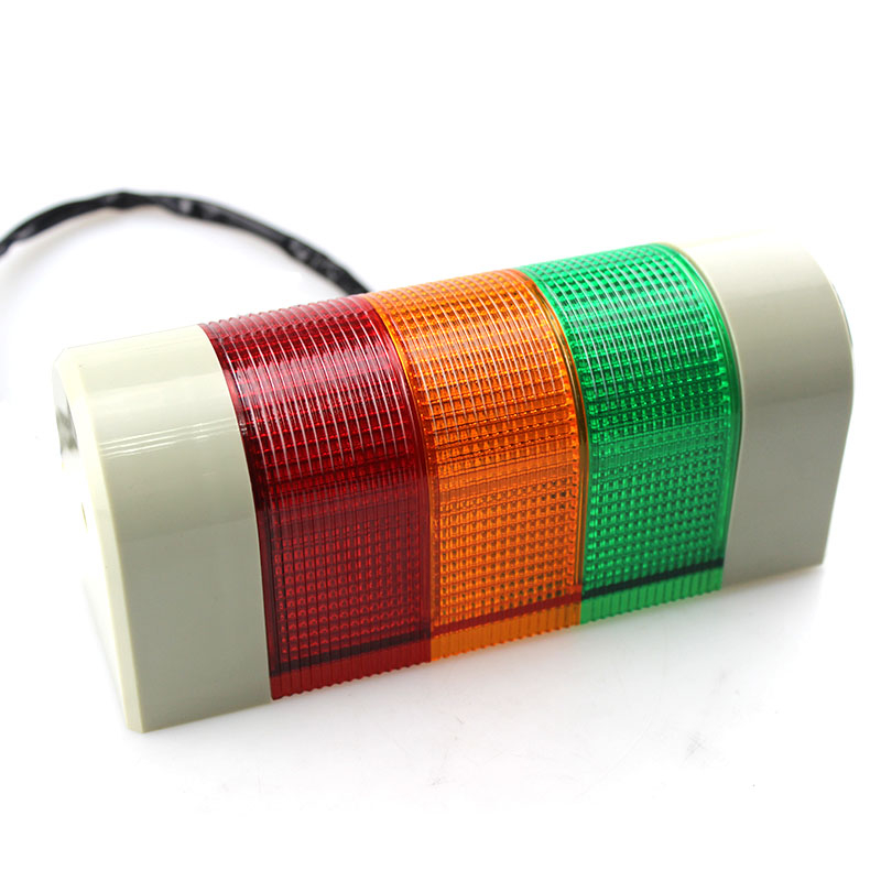 Semi-circular steady warning light 3 layer warning light with buzzer