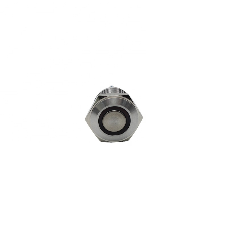 16mm ABS16S-P1-E Ring Red LED IP67 Metal Push Button