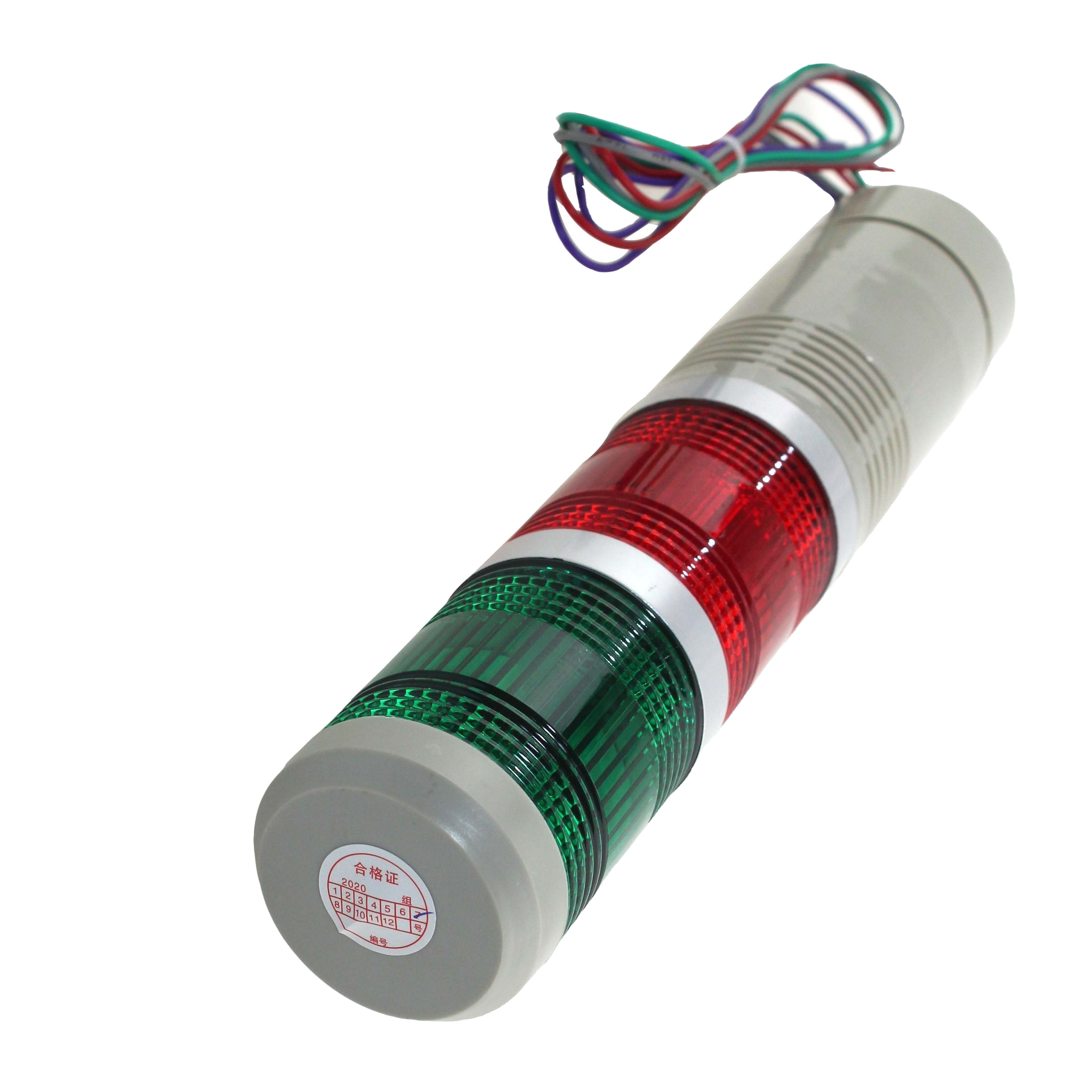 hot sale STP5-24-GR-H Tower Steady warning light of 24VDC with 2 layers LED