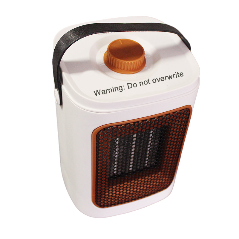Omnidirectional 3-gear mechanical switch Small PTC rice white heater Unloading power off with 80cm cable heater