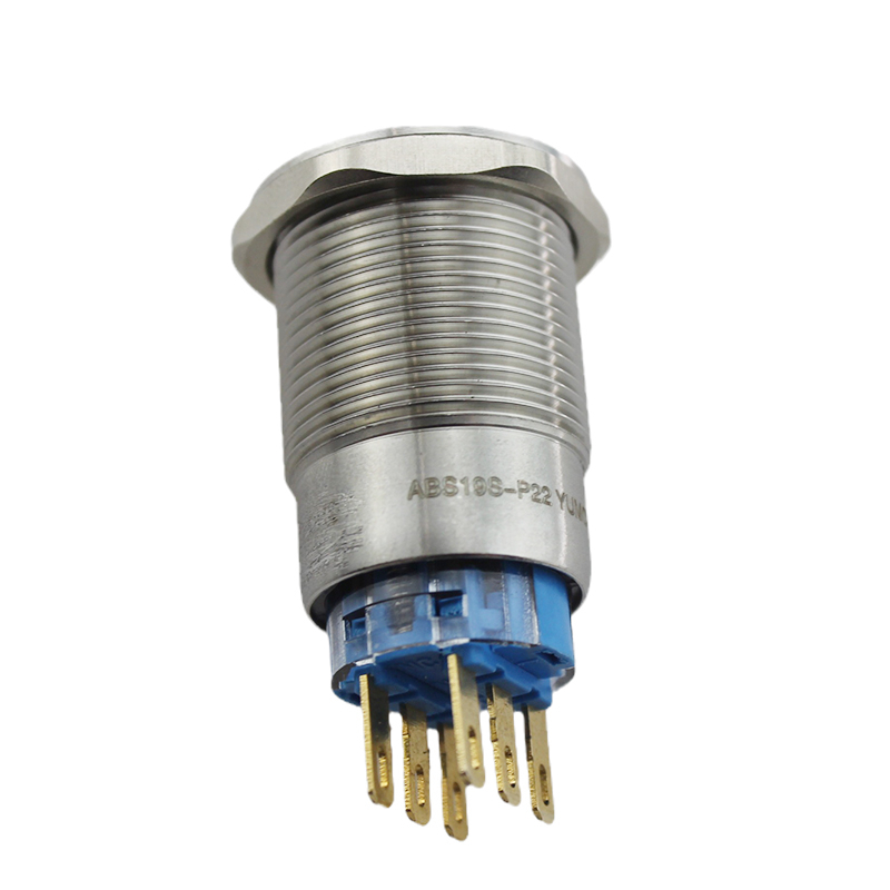 19mm 2NO 2NC Waterproof Stainless Steel Metal Push Button Switch
