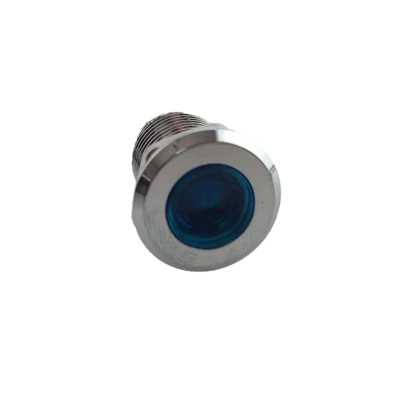 ABI12C-P1 12mm LED Blue IP67 Brass Type Indicator Light